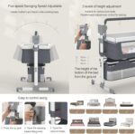 Electric Baby Swing And Bouncer For Infants - 3 In 1 Rocking Chair Cradle Bed with Music Player, Portable Rocker, 5 Gears Speed, 3 Gears Timing - Best Bedside Cribs For Infants To Toddler Unisex - Image 3