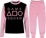 A2Z 4 Kids Girls Boys Game Squad Pyjamas Cosplay Sleepwear Children PJs 2 Piece Set Lounge Suit for Children Unisex Top Bottom Pyjamas Loungewear Dress Up Outfit Gifts for Children Age 2-13 Years