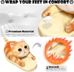 Openhahaha Kawaii Cat Slippers for Children, Men, Women, Warm Plush Winter Slippers, Animals, Soft, Comfortable - Image 2