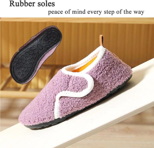 Cozozn Boys Girls Slippers Kids House Slippers Booties Indoor Shoes Easy Fasten Non Slip Sole - Image 3
