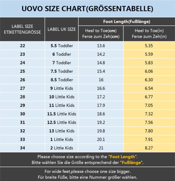 UOVO Boys Sandals Closed Toe Outdoor Sandals Trekking Hiking Sandals Athletic Summer Shoes Size 7 Toddler to 5 Big Kids - Image 6