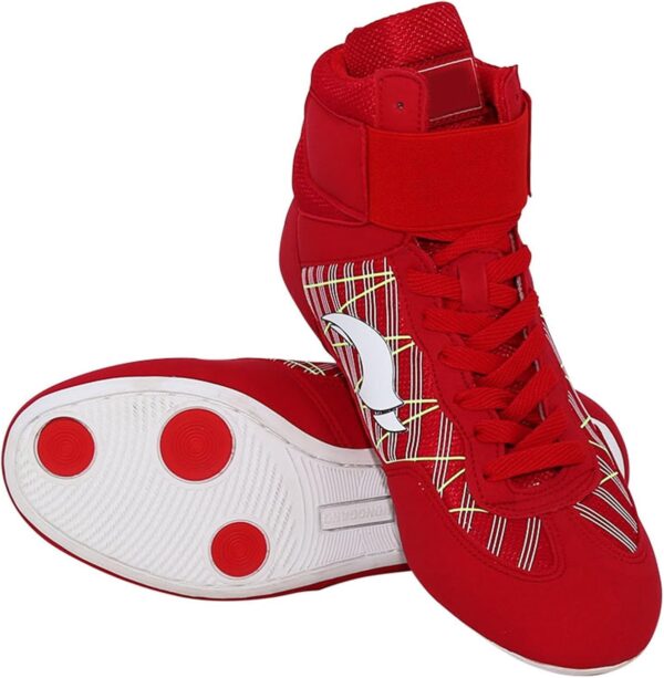 Unisex Kid's Boxing Shoes High Top Training Wrestling Shoes Boxing Boots Boxing Shoes Competition Training Footwear - Image 2