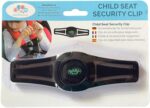 Car Safety Seat Strap Belt Lock Tite Tight Harness Clip Safe Buckle for Baby (Black)