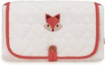 SONARIN Cute Portable Baby Changing Mat,Waterproof Folding Diaper Changing Pad Lightweight Travel Nappy Changing Mat Changing Station with Pocket for Newborns Infants(Fox)