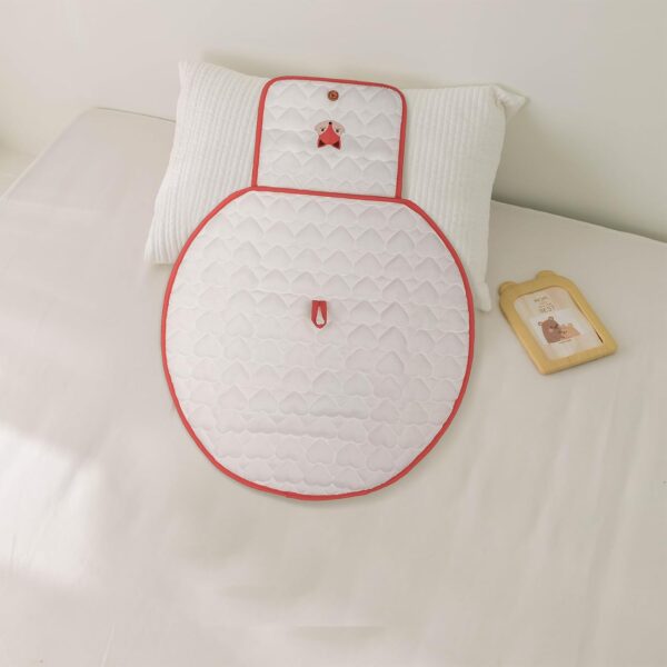 SONARIN Cute Portable Baby Changing Mat,Waterproof Folding Diaper Changing Pad Lightweight Travel Nappy Changing Mat Changing Station with Pocket for Newborns Infants(Fox) - Image 2