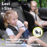 Lionelo Levi I-Size Adjustable Car Seat 9-36kg Transforms with Your Child from Infant to 12 Years Multi-Level headrest & Insert Enhanced Side Protection Easy Install & wash Certified - Image 4