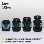 Lionelo Levi I-Size Adjustable Car Seat 9-36kg Transforms with Your Child from Infant to 12 Years Multi-Level headrest & Insert Enhanced Side Protection Easy Install & wash Certified - Image 7