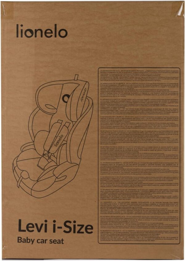 Lionelo Levi I-Size Adjustable Car Seat 9-36kg Transforms with Your Child from Infant to 12 Years Multi-Level headrest & Insert Enhanced Side Protection Easy Install & wash Certified - Image 10