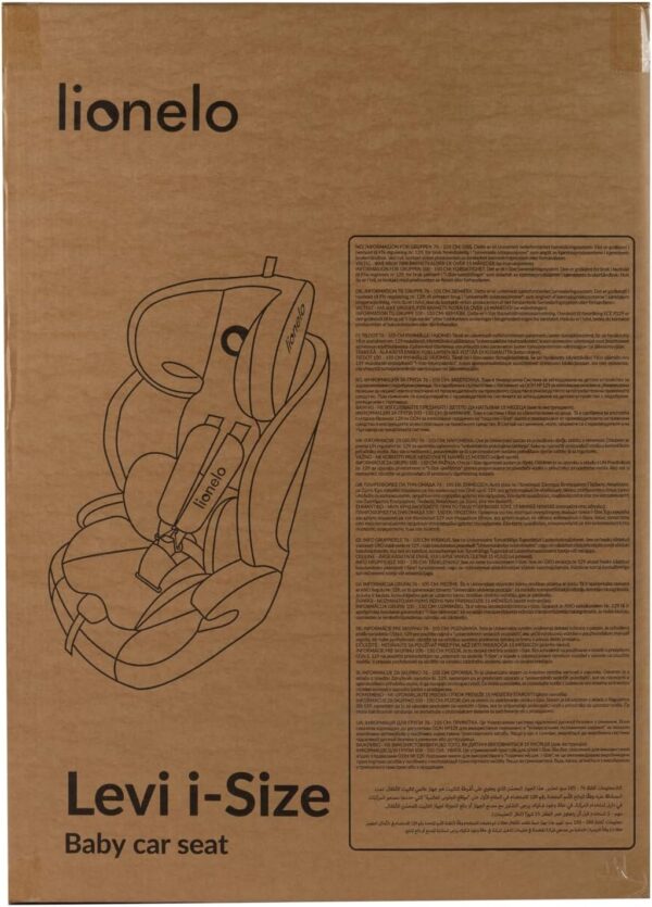 Lionelo Levi I-Size Adjustable Car Seat 9-36kg Transforms with Your Child from Infant to 12 Years Multi-Level headrest & Insert Enhanced Side Protection Easy Install & wash Certified - Image 12