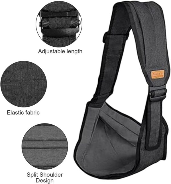 Lotvic Toddler Carrier, Side Baby Carrier, Children's Carrier Sided, Multifunctional Baby Carrier for Babies from 0 to 36, Toddlers up to 20 kg (Black) - Image 2