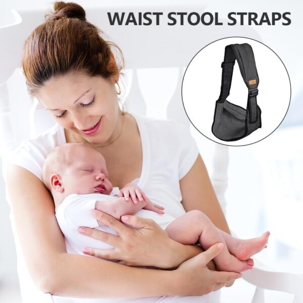 Lotvic Toddler Carrier, Side Baby Carrier, Children's Carrier Sided, Multifunctional Baby Carrier for Babies from 0 to 36, Toddlers up to 20 kg (Black) - Image 5