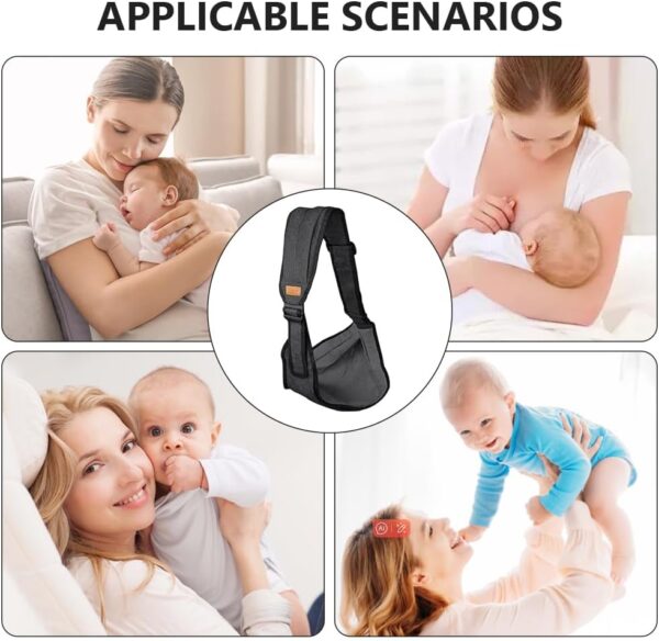 Lotvic Toddler Carrier, Side Baby Carrier, Children's Carrier Sided, Multifunctional Baby Carrier for Babies from 0 to 36, Toddlers up to 20 kg (Black) - Image 7