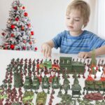 Interactive Soldier Playset - Soldier Toy Figures, Educational Action Figures | 100pcs Toy Weapons and Soldier Figures Set, Creative Play Accessories, Durable Soldier Men Toy Set for Kids Boys Girls - Image 2