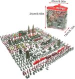 Interactive Soldier Playset - Soldier Toy Figures, Educational Action Figures | 100pcs Toy Weapons and Soldier Figures Set, Creative Play Accessories, Durable Soldier Men Toy Set for Kids Boys Girls - Image 4