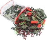 Interactive Soldier Playset - Soldier Toy Figures, Educational Action Figures | 100pcs Toy Weapons and Soldier Figures Set, Creative Play Accessories, Durable Soldier Men Toy Set for Kids Boys Girls - Image 5