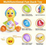 Yerloa Baby Toys 6 to 12 Months Gifts Christmas Birthday Present, Musical Duck Light Up Crawling Toys for Babies 6-12 0-6 Months Sensory Tummy Time Sound Toys for 7 8 9 10 11 Month 1 Year Old Boy Girl - Image 3