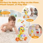 Yerloa Baby Toys 6 to 12 Months Gifts Christmas Birthday Present, Musical Duck Light Up Crawling Toys for Babies 6-12 0-6 Months Sensory Tummy Time Sound Toys for 7 8 9 10 11 Month 1 Year Old Boy Girl - Image 4