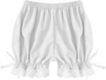 CHICTRY Kids Girls Dance Shorts Ruffle Bowknot Bloomers with Lace Trim Pettipant Safety Shorts Undershorts Bottoms Underwear - Image 3