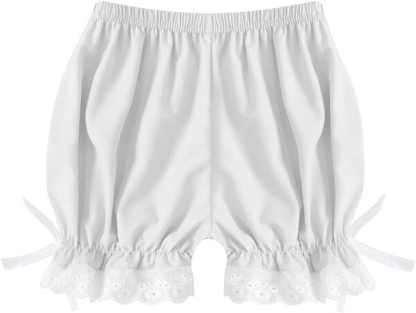 CHICTRY Kids Girls Dance Shorts Ruffle Bowknot Bloomers with Lace Trim Pettipant Safety Shorts Undershorts Bottoms Underwear - Image 3
