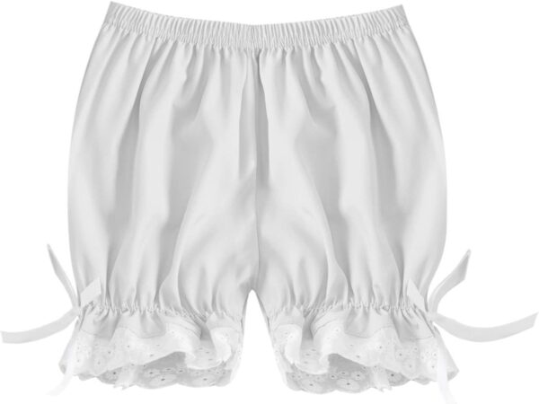CHICTRY Kids Girls Dance Shorts Ruffle Bowknot Bloomers with Lace Trim Pettipant Safety Shorts Undershorts Bottoms Underwear - Image 4