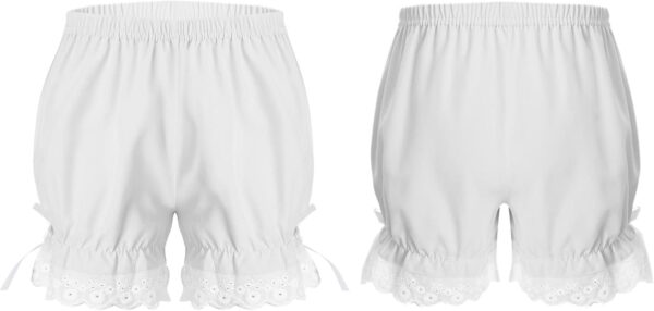 CHICTRY Kids Girls Dance Shorts Ruffle Bowknot Bloomers with Lace Trim Pettipant Safety Shorts Undershorts Bottoms Underwear - Image 5