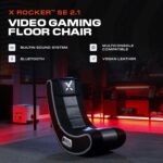 X Rocker SE 2.1 Floor Rocker - Bluetooth Gaming Chair with Immersive Audio with Speakers & Subwoofer - Ergonomic Design - Comfortable Floor Rocker Chair for Gaming & More - Black - Image 3