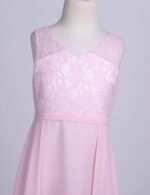 CHICTRY Big Girls' Lace Chiffon Cutout Back Flower Girl Dress Wedding Formal Party Graduation Gowns - Image 4