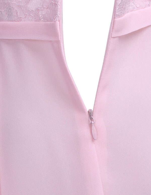 CHICTRY Big Girls' Lace Chiffon Cutout Back Flower Girl Dress Wedding Formal Party Graduation Gowns - Image 5