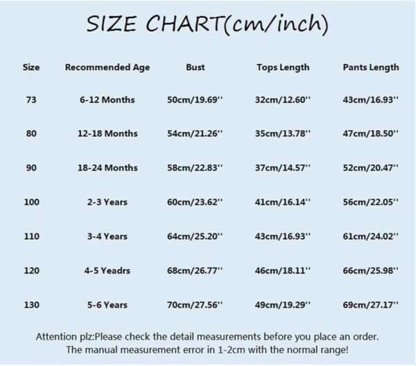 𝐛amboo Pajamas Baby Toddler Kids Infant Baby Boys Girls Long Sleeve Cartoon Tops Pj’s Pants Trousers Sleepwear Pajamas Outfits Set 2PCS Newborn Baby Girl Clothes (D, 6-12 Months) - Image 3