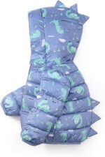 SRTUMEY Toddler Kids Baby Boys Girls Winter Warm Dinosaur Print Padded Coats Outerwear Hooded Jacket Outwear Winter Coat Boys Small