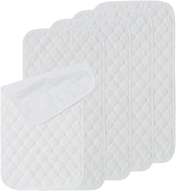 Bamboo Fiber Waterproof Changing Pad Portable Mat, Crib Mattress Protector, Washable Reusable Changing Table Cover Liners for Baby Changing Diaper, 68cm x 35.5cm - Image 2