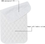 Bamboo Fiber Waterproof Changing Pad Portable Mat, Crib Mattress Protector, Washable Reusable Changing Table Cover Liners for Baby Changing Diaper, 68cm x 35.5cm - Image 4