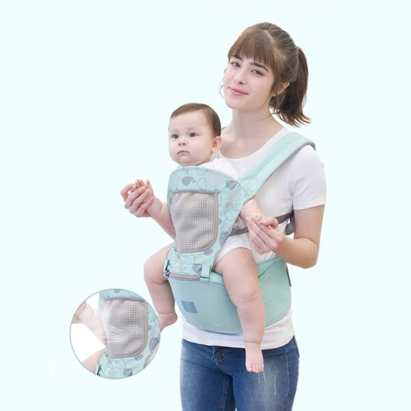 G-Tree 3-in-1 Convertible Baby Carrier (Pink) - The Ergonomic Infant Carrier for Your Comfort Ideal for Newborn to Toddler - Image 2