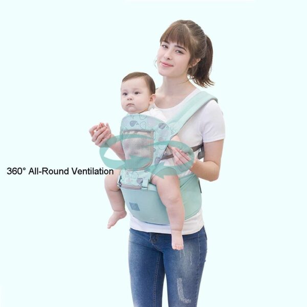 G-Tree 3-in-1 Convertible Baby Carrier (Pink) - The Ergonomic Infant Carrier for Your Comfort Ideal for Newborn to Toddler - Image 3