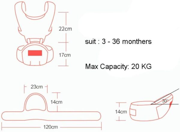 G-Tree 3-in-1 Convertible Baby Carrier (Pink) - The Ergonomic Infant Carrier for Your Comfort Ideal for Newborn to Toddler - Image 7