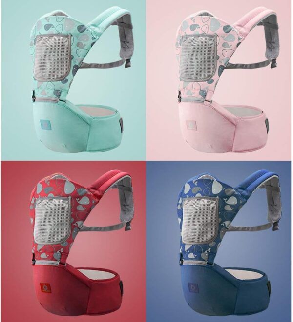 G-Tree 3-in-1 Convertible Baby Carrier (Pink) - The Ergonomic Infant Carrier for Your Comfort Ideal for Newborn to Toddler - Image 9