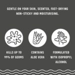 MangoPalm Safe Mango 3 Pack 60ml Anti Bacterial Premium Hand Sanitiser Travel Size Refillable Clip Bottle Quick Drying Non Sticky Extra Moisturising Kills 99.9% of Viruses and Bacteria - Image 4