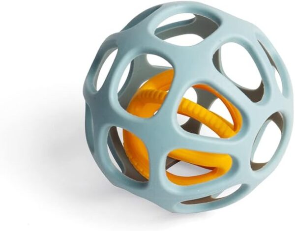 Bigjigs Toys Activity Balls - 2 Piece Silicone Teethers For Babies, Baby Sensory Toys, Montessori Toys For Babies, Sustainably Made Baby Gift - Image 2