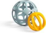 Bigjigs Toys Activity Balls - 2 Piece Silicone Teethers For Babies, Baby Sensory Toys, Montessori Toys For Babies, Sustainably Made Baby Gift - Image 3