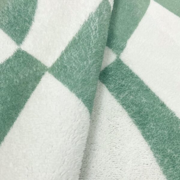 USTIDE Green Checkered Rug Indoor Area Rug Fluffy Rug for Girls Boys Room Cute Green Rugs for Bedroom Living Room Nursery Room Teen Dorm, 120x180cm - Image 5