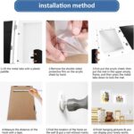 Pack of 2 Art Photo Frames for Children, A4 Hinged Wooden Picture Frame, Fillable Photo Frame for Opening, Front Opening for Artwork, Ideal for Children's Drawings, Art Projects, School, Home or - Image 7