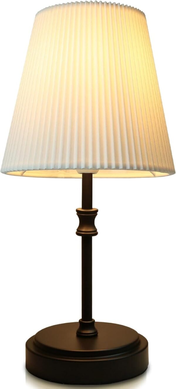 HSLighting Bedside Lamps, 31.5cm Touch Control Night Light with Metal Base 3-Way Brightness Changing Dimmable LED Light Bulbs Desk Lamp Minimalist Table Lamp for Bedroom Living Room Children's Room - Image 8