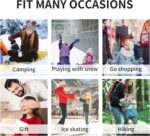 Kids Knitted Hat Scarf and Gloves Set, Toddler Winter Warm Pom Pom Hat Beanie Fleece Lining Scarf Gloves Cold Weather 3 Piece Set for Boys and Girls 2-7 Years - Image 5