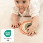 Premium Large Coral Velvet Baby Play Mat Ø120 cm, Beige – High-Density Memory Foam Area Rug – Stylish Playmat for Floor with Non-Slip Backing for Crawling, Soft Play & Tummy Time - Easy Care Rug - Image 6