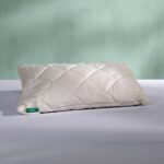 WOOLROOM Deluxe Washable Kids Cot Pillow - Lovingly Handcrafted Skin-Friendly Baby and Travel Pillow - 100% British Wool For Natural Better Sleep - Hypoallergenic Thermoregulating Comfort - Champagne - Image 2