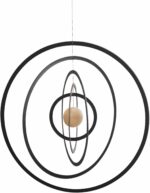 Flensted Mobiles Science Fiction Nature Mobile, Steel, Brown/Black, 24 x 24 cm