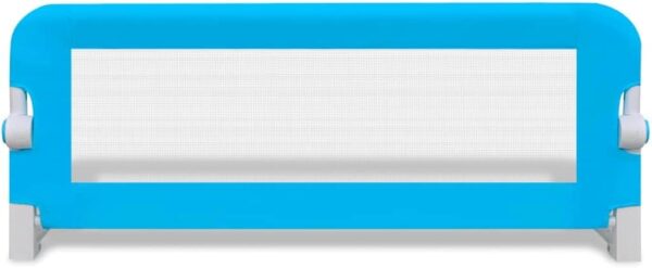 vidaXL Toddler Safety Bed Rail - Child Bed Guard 102 x 42 cm - Blue - Polyester Fabric and Metal Tubing - Easy Installation - Suitable for Kids Aged 18 Months to 5 Years - Image 3
