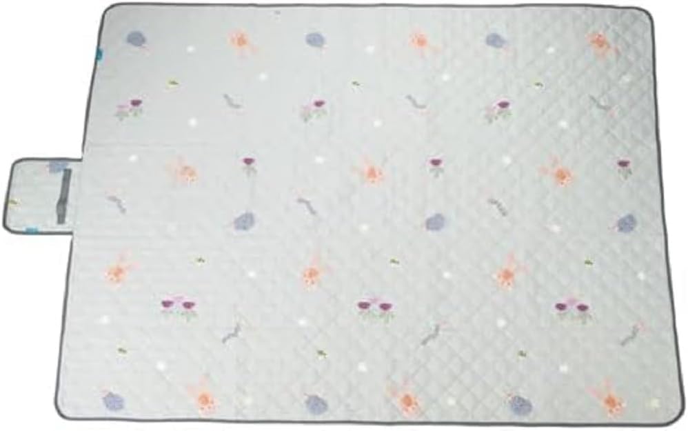 51-bqkomr0L._AC_SL1000_.jpg Taf Toys Urban Garden Extra-Large Outdoor Play Mat. 200 x 150cm Baby Floor Mat. Foldable Water Resistant Playmat Folds into Travel Bag. For Babies & Toddlers. Suitable for Baby Boys & Girls 0 Months + - Image 1