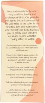 Post Birth Perineal Wash Bottle, Upside Down Squeeze Bottle, Hospital Bag, Maternity Essentials, Spritz Bottle, Douche, Postpartum peri Spritz Bottle, perineal Bottle (Colour Apricot: 360 MLS) - Image 3