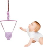 Baby Door Jumper and Bouncer - Doorway Hanging Swing Jump Up Seat, Portable Jump Bumper Exerciser with Adjustable Strap + Saddle Stand, Sensory System Training Toy for Toddler (Not Include Rack) - Image 4